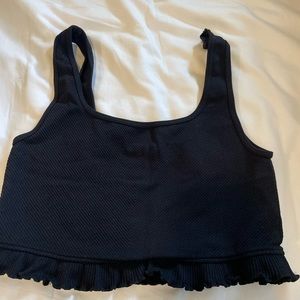 Black and White Zara Crop Top